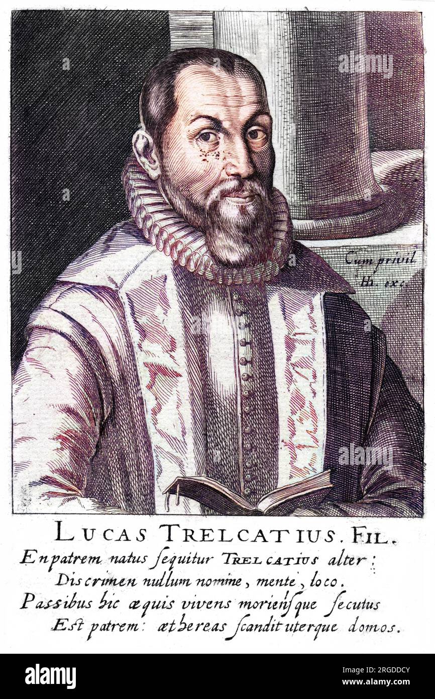 LUCAS TRELCATIUS (giovane) teologo protestante franco-tedesco, nato a Londra dove suo padre (lo stesso nome) era stato costretto a rifugiarsi. Foto Stock