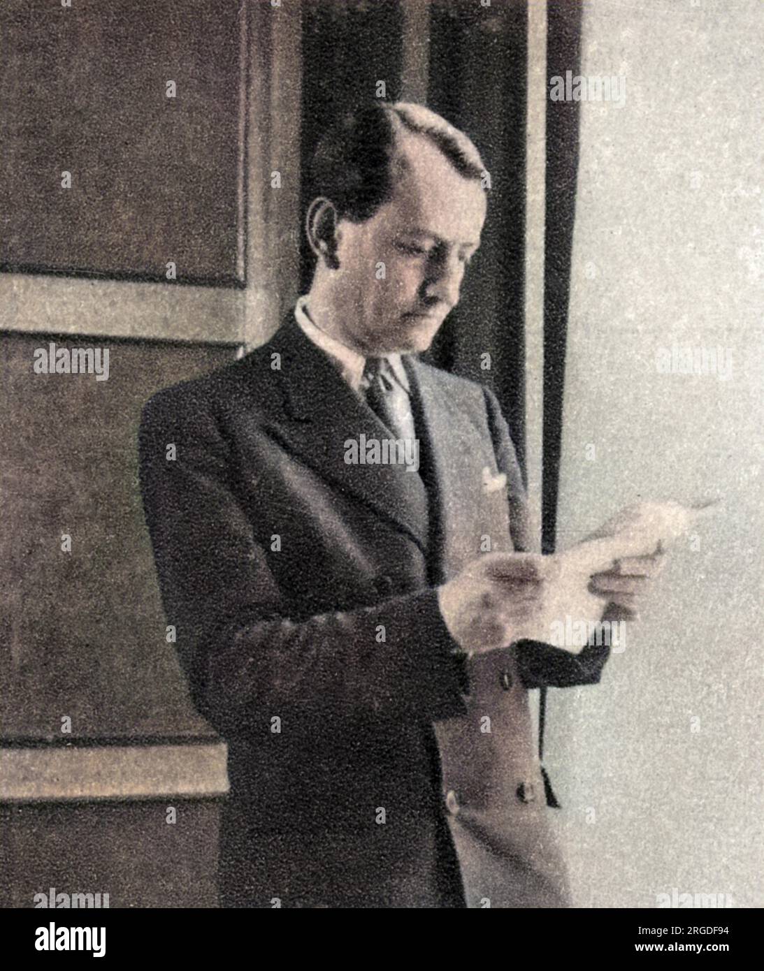 ANDRE MALRAUX statista e critico d'arte francese, fotografato nel 1945. Foto Stock
