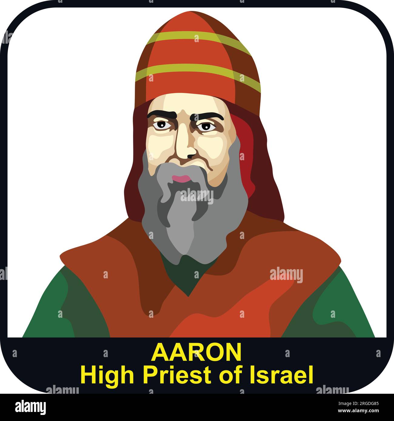 Aaron i Sommo sacerdote di Israele Illustrazione Vettoriale