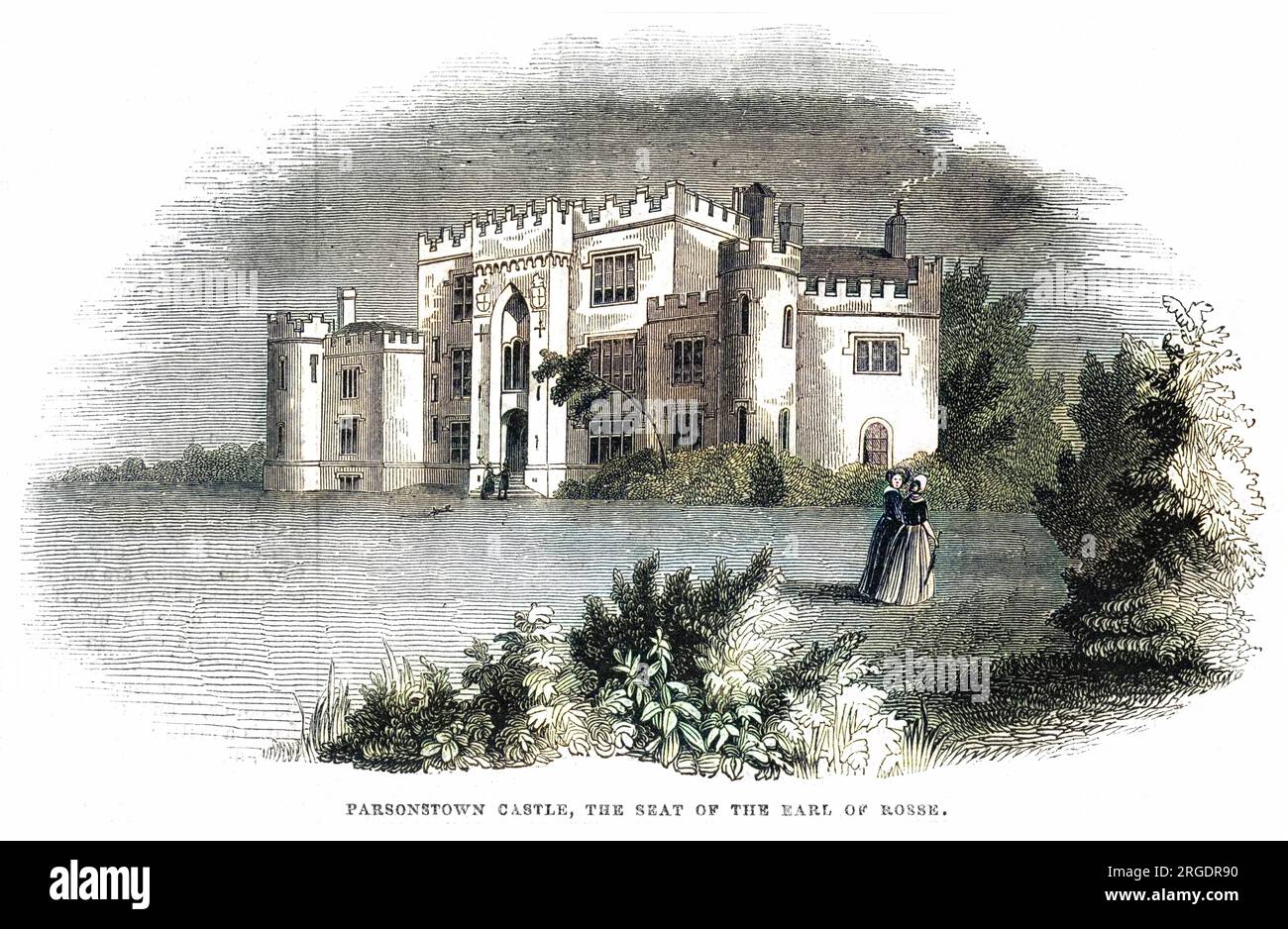 Birr Castle, Parsonstown, Irlanda, sede del conte di rosse e sede del suo osservatorio. Foto Stock