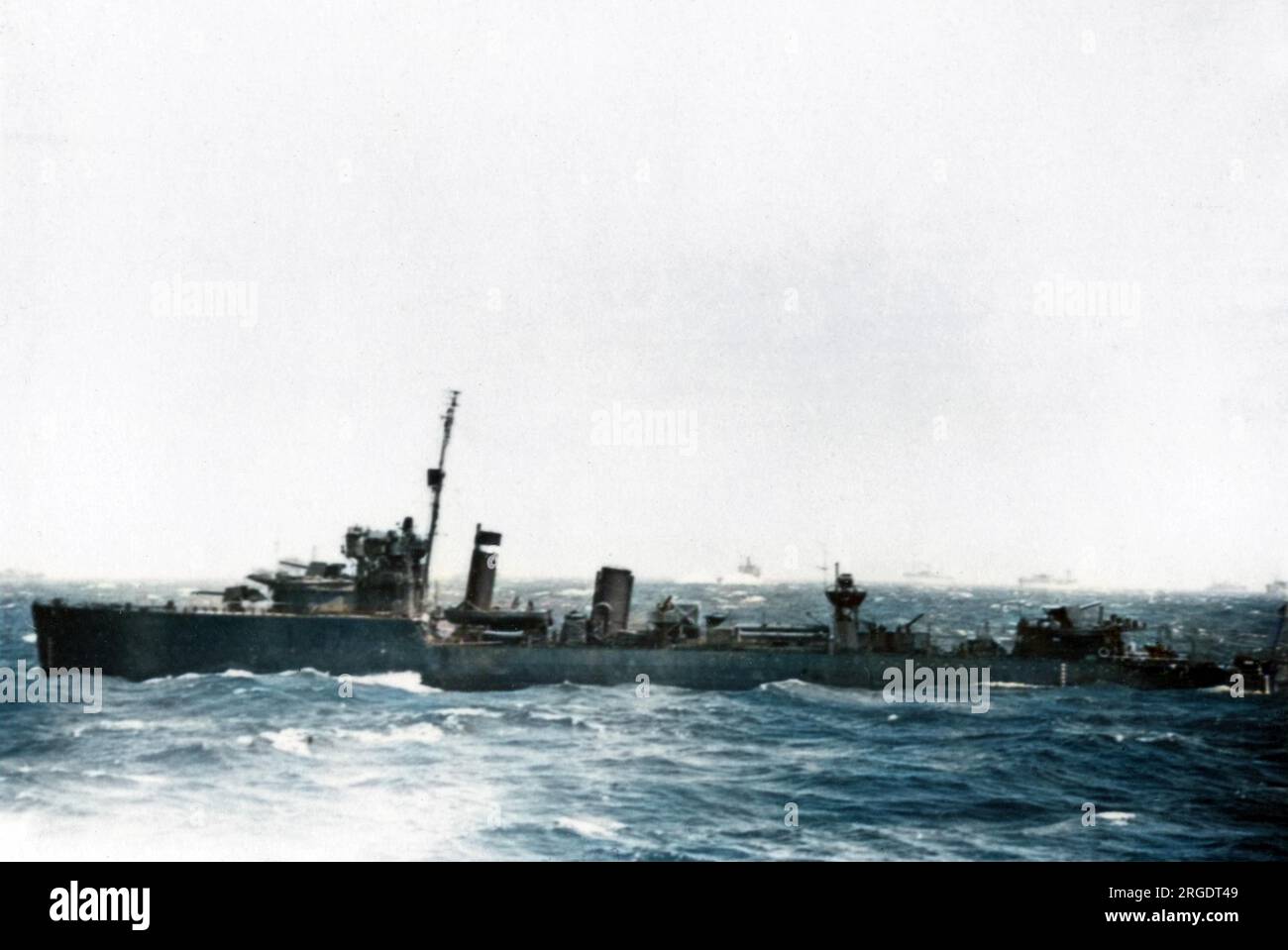 HMS Walker, cacciatorpediniere britannico classe V & W, varato nel 1917, servì brevemente durante la prima guerra mondiale e durante la seconda guerra mondiale, dismesso nel 1946. Foto Stock