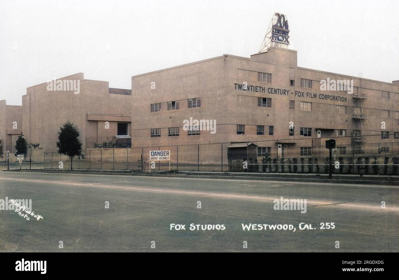 Twentieth Century Fox Film Corporation, Westwood, Hollywood, California, USA. Foto Stock