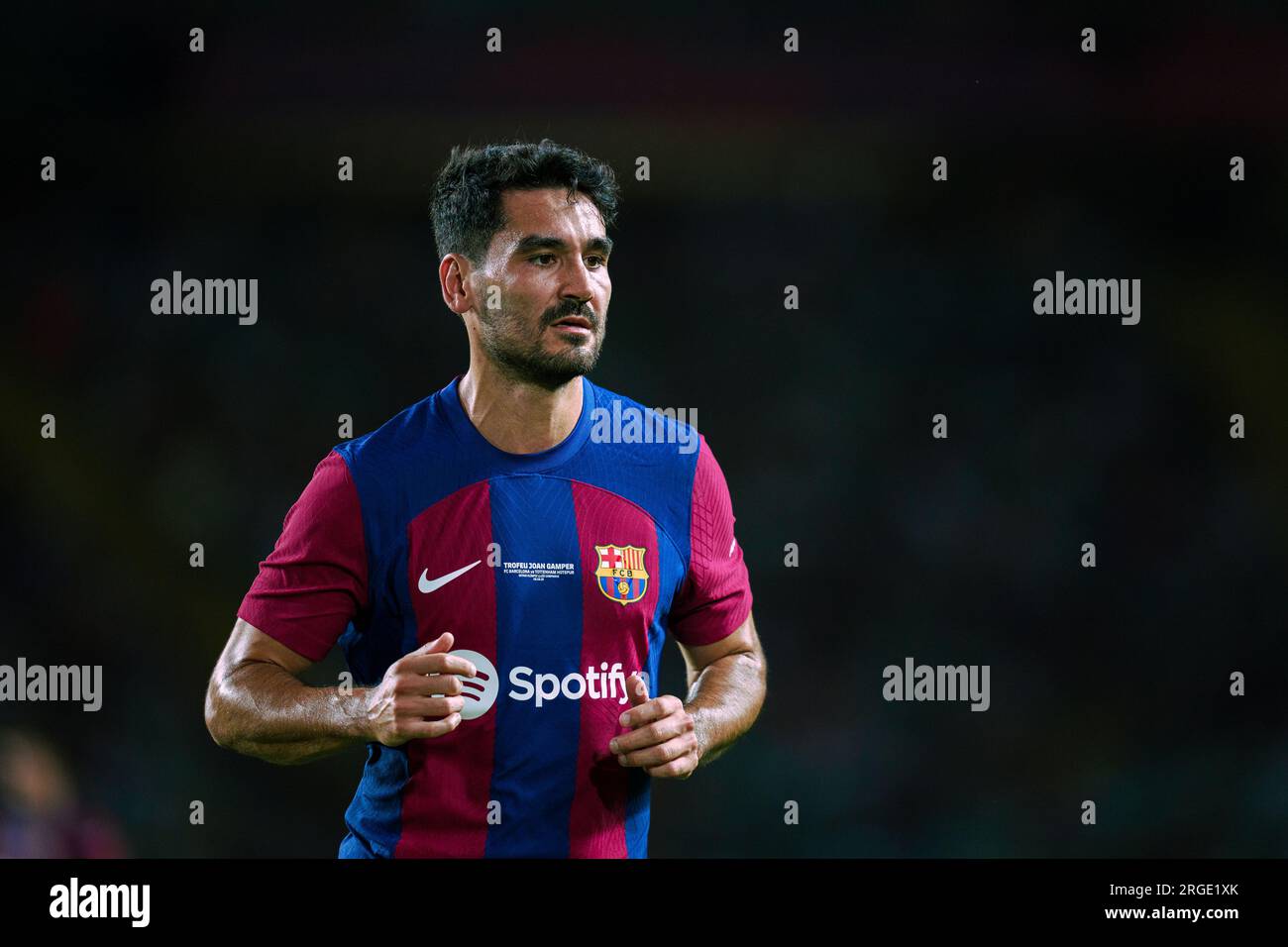 Barcellona, Spagna, 8 agosto 2023. Spain-Football-Joan Gamper Trophy tra FC Barcelona e Totthenham Hotspur. (14) Gündogan Credit: Joan G/Alamy Live News Foto Stock