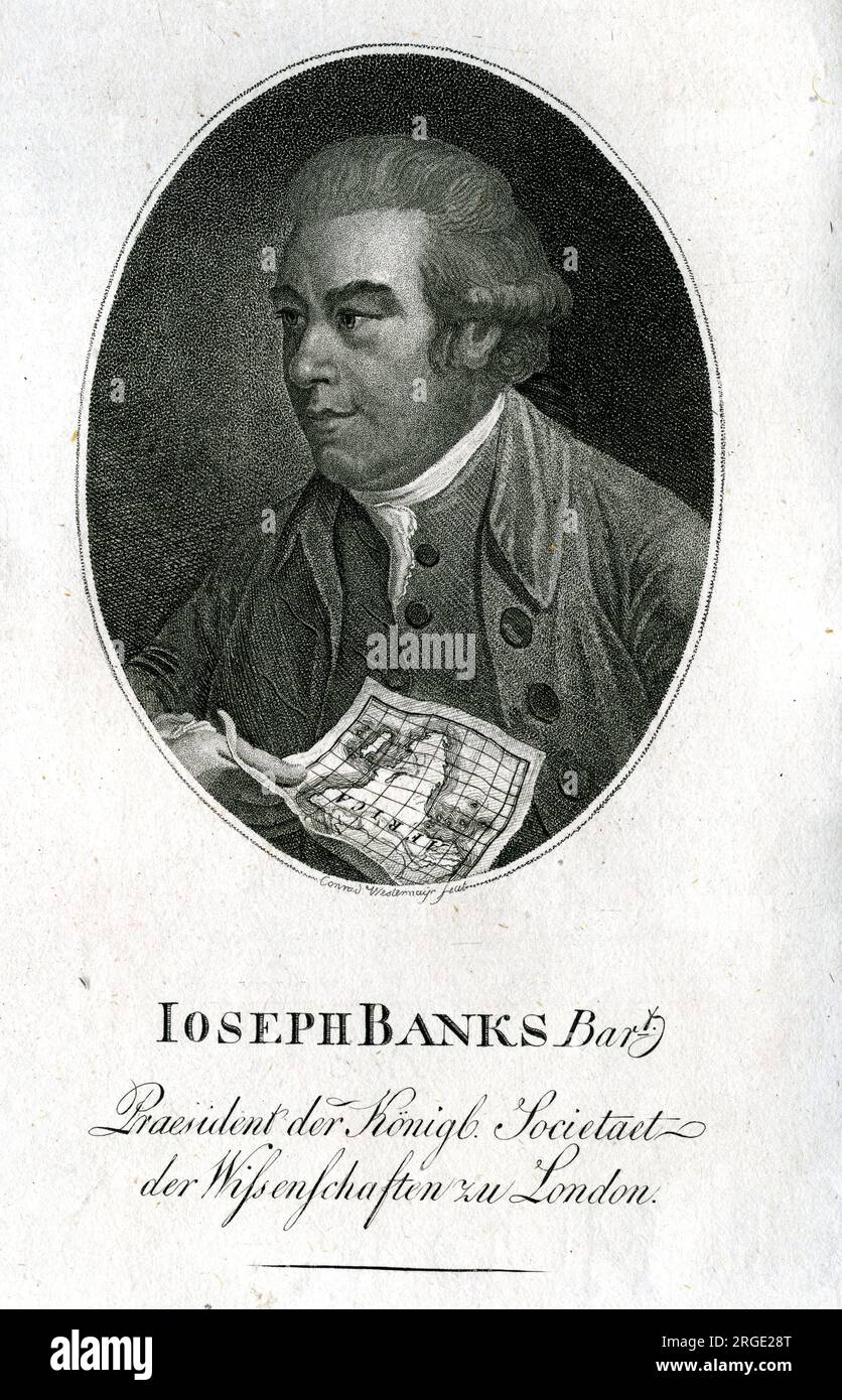 Joseph Banks - naturalista Foto Stock