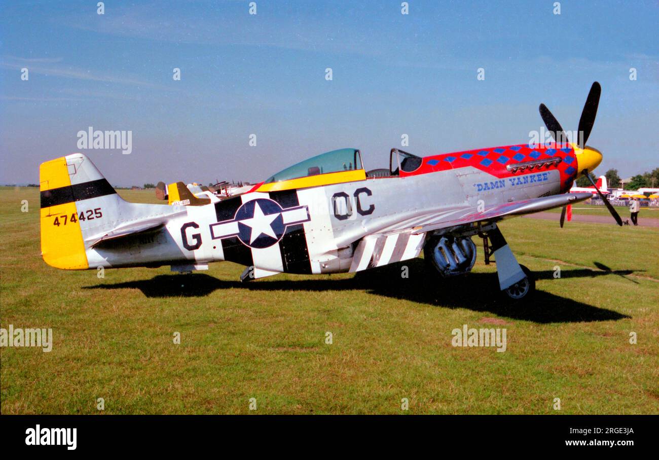 North American P-51D Mustang N11T 'Damn Yankee' (msn 122-40965), a Duxford. Foto Stock