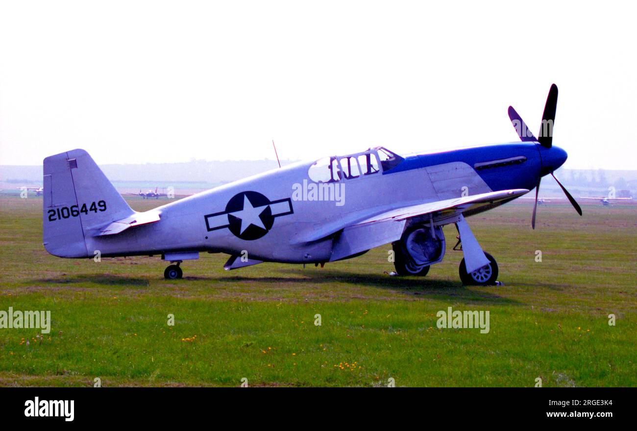 North American P-51C Mustang N487FS (msn 104-26778), a Duxford. Foto Stock