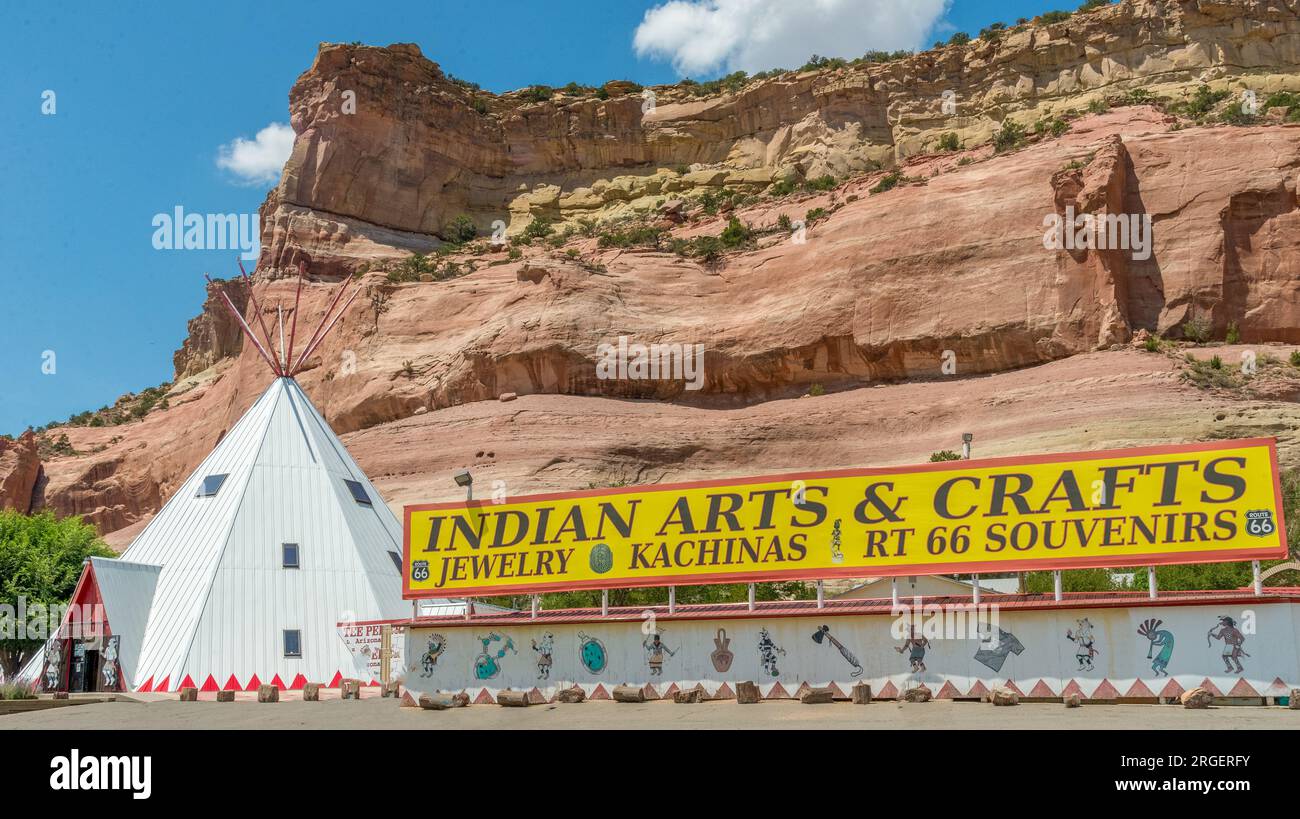 Indian Arts and Crafts Store, Arizona Foto Stock