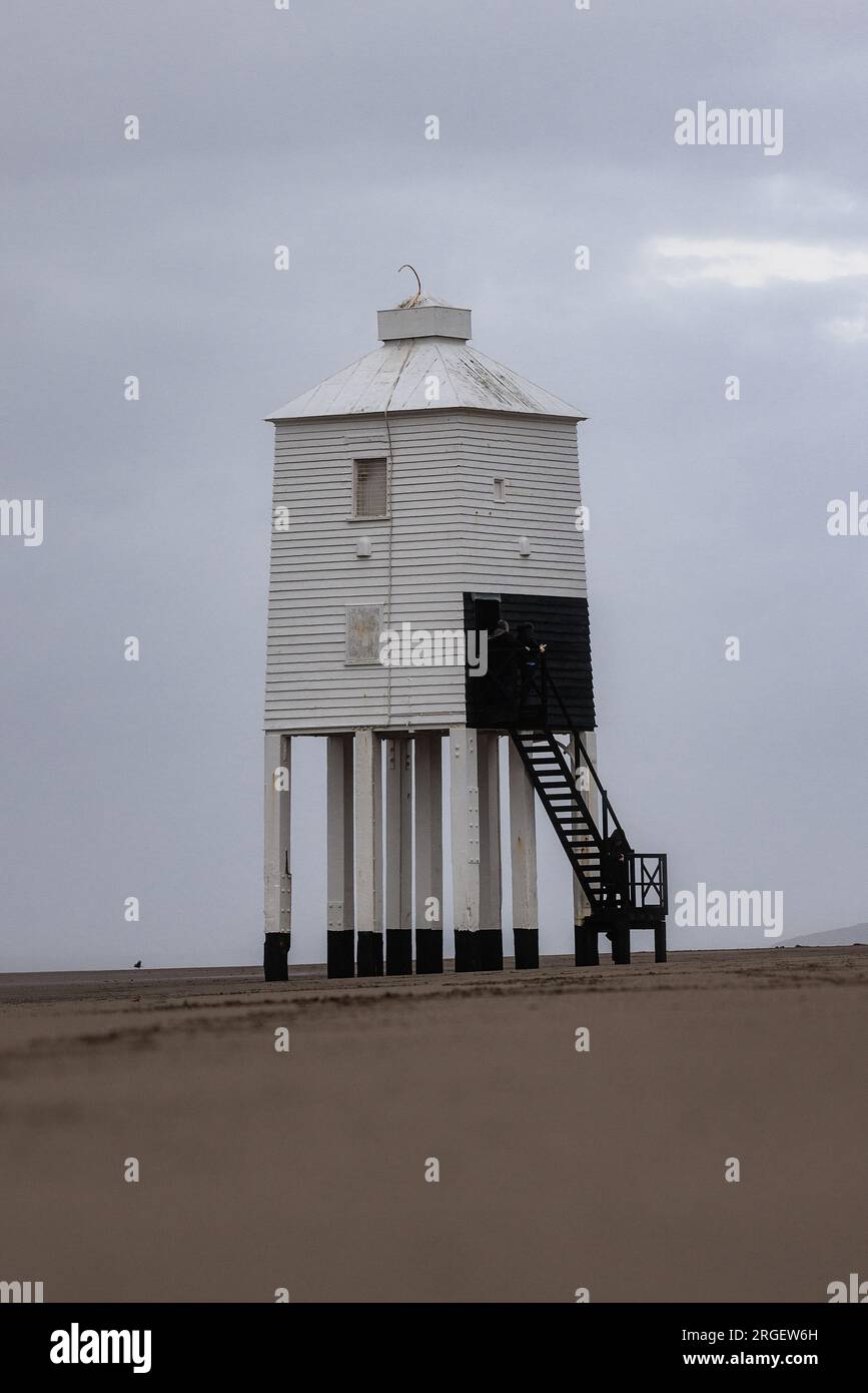 Burnham-on-SEA Low Lighthouse, Somerset, Regno Unito Foto Stock