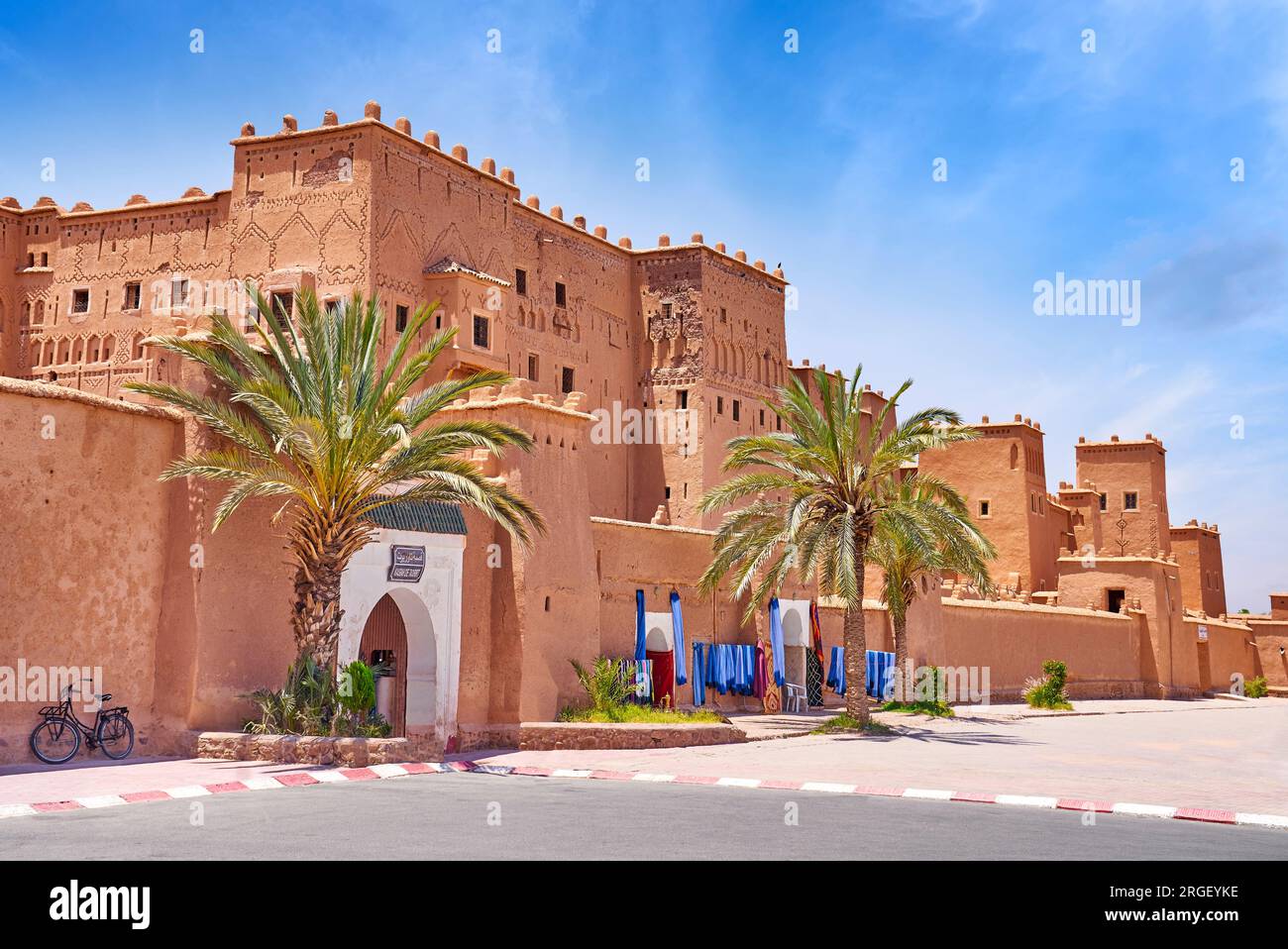 Kasbah Taourirt a Ouarzazate, Souss-massa-Draa, Marocco, Africa, UNESCO Foto Stock