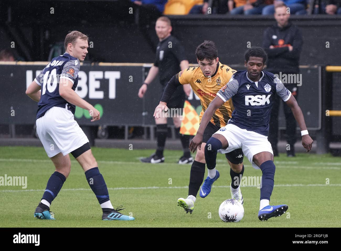 Southport contro Warrington Town 5 agosto 2023 Big Help Stadium .Southport. Vanarama National League North. Southport 0 Warrington Town 4 Foto Stock