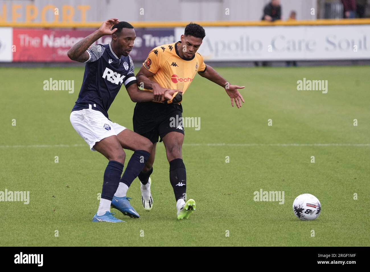 Southport contro Warrington Town 5 agosto 2023 Big Help Stadium .Southport. Vanarama National League North. Southport 0 Warrington Town 4 Foto Stock