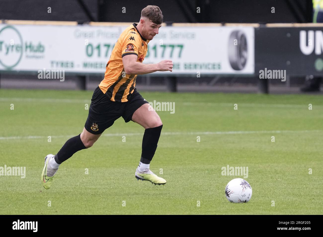 Southport contro Warrington Town 5 agosto 2023 Big Help Stadium .Southport. Vanarama National League North. Southport 0 Warrington Town 4 Foto Stock