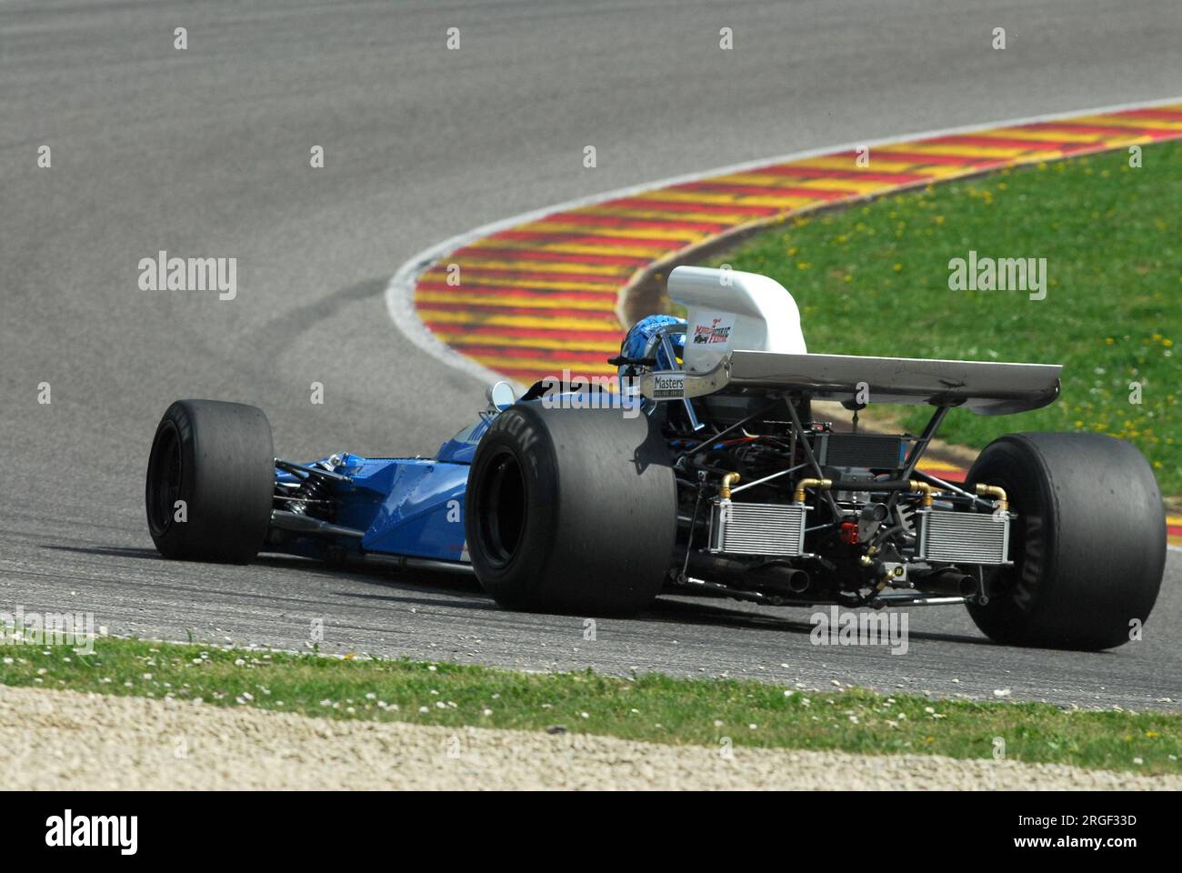 Circuito del Mugello 1 aprile 2007: Corsa sconosciuta con la storica Matra Simca MS120b 1971 al circuito del Mugello in Italia durante il Mugello Historic Festival. Foto Stock