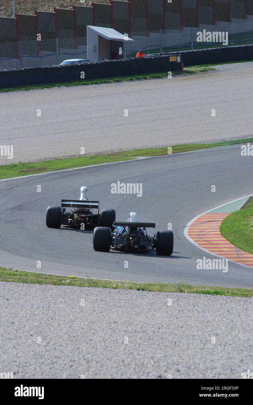 Circuito del Mugello 1 aprile 2007: Corsa sconosciuta con la storica Matra Simca MS120b 1971 al circuito del Mugello in Italia durante il Mugello Historic Festival. Foto Stock