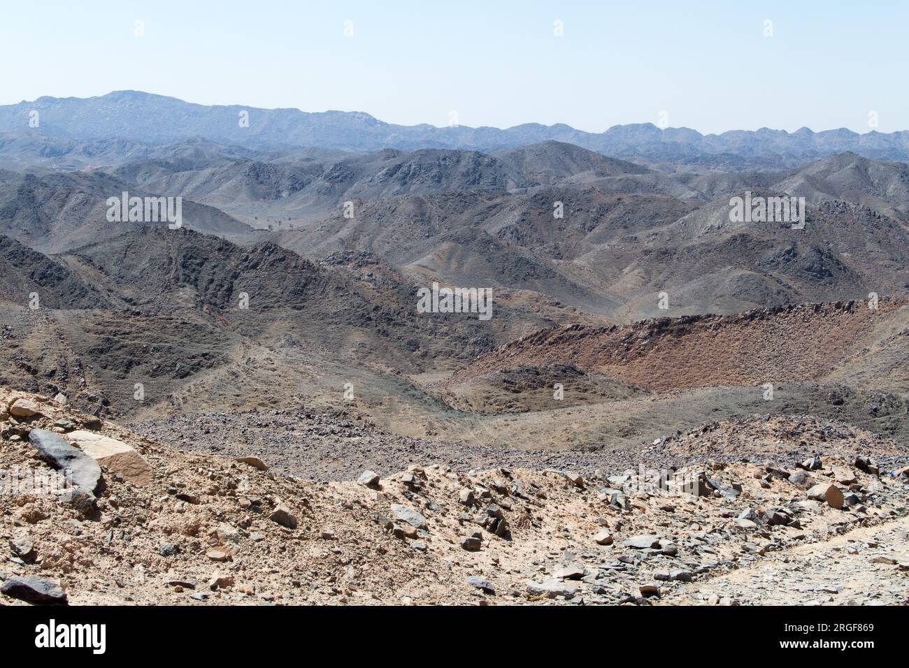 Deserto della città di Mastura, Arabia Saudita Foto Stock