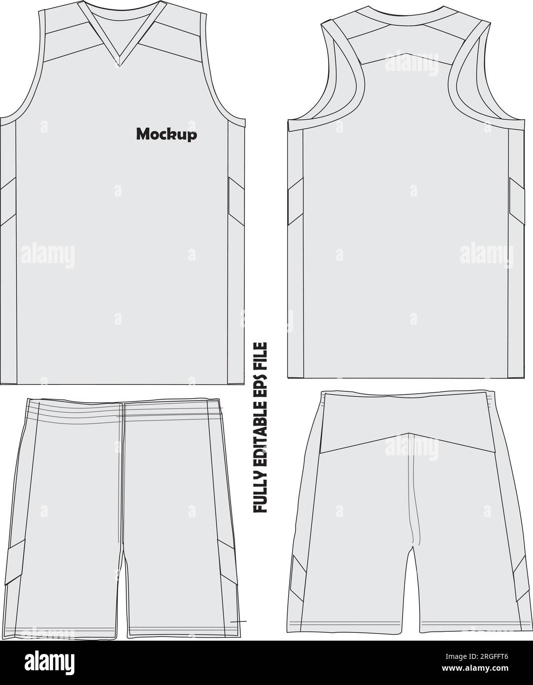 Maglie maglie da basket in uniforme Illustrazione Vettoriale
