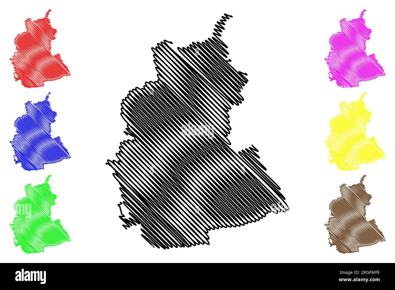 Autorità unitaria, vettore cartografico di Borough of Swindon (Regno Unito di Gran Bretagna e Irlanda del Nord, contea coloniale di Wiltshire o Wilts, Inghilterra) Illustrazione Vettoriale
