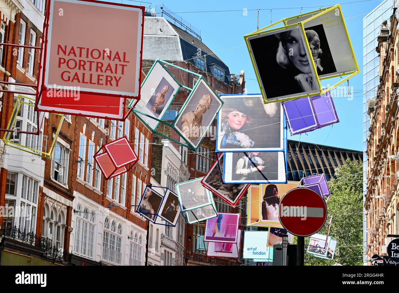 Cubi. Art of London's Summer Season 2023: The Art of Entertainment, National Portrait Gallery, Coventry Street off Leicester Square, Londra, Regno Unito Foto Stock