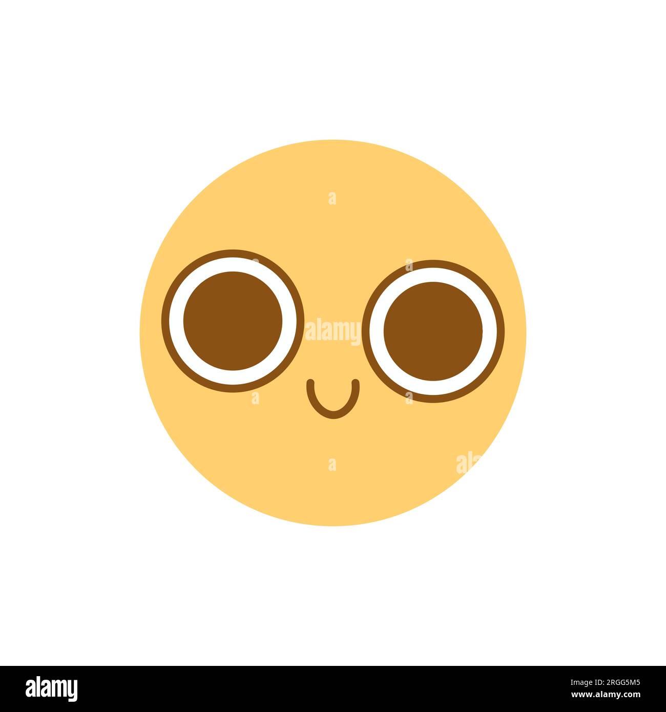 groovy smiley face. Illustrazione vettoriale piatta su sfondo bianco isolato Illustrazione Vettoriale