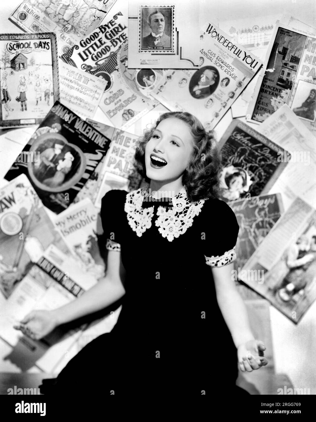 Linda Ware, sul set del film, "The Star Maker", Paramount Pictures, 1939 Foto Stock