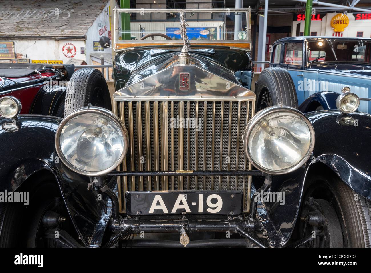 1925 Rolls-Royce 40/50 New Phantom in mostra al National Motor Museum, Beaulieu, New Forest, Hampshire, Inghilterra, REGNO UNITO. Foto Stock