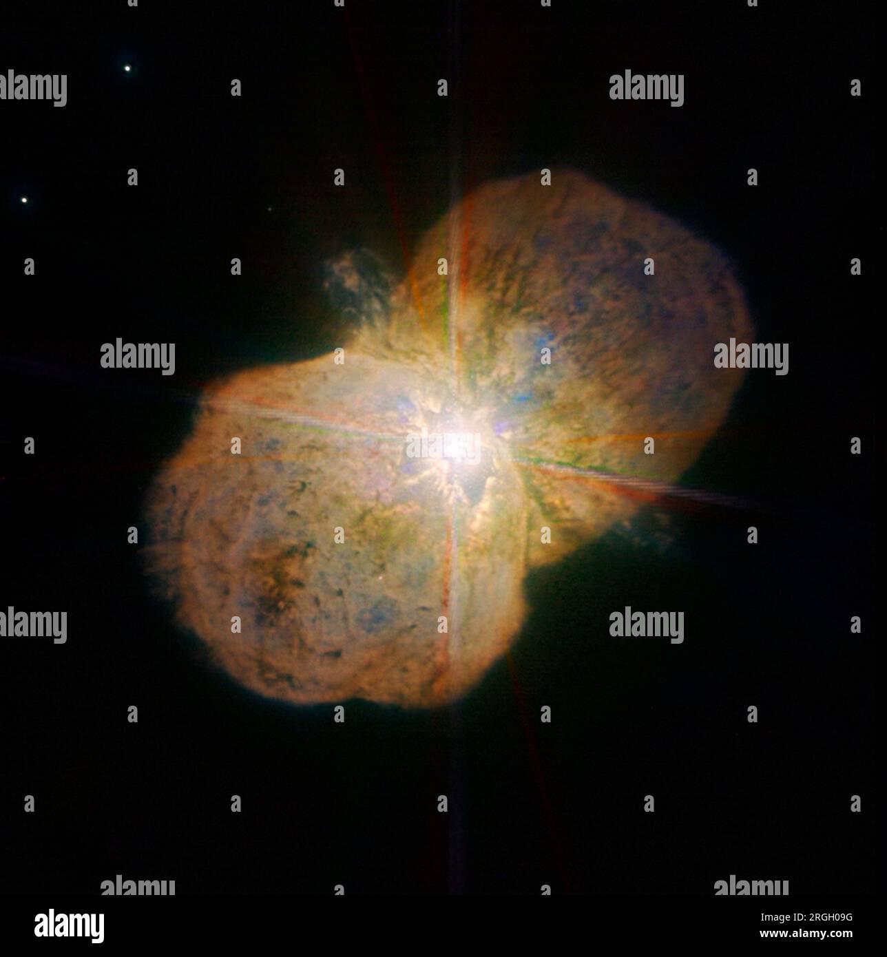 L'Eta Carinae sistema stellare nella costellazione Carina Foto Stock