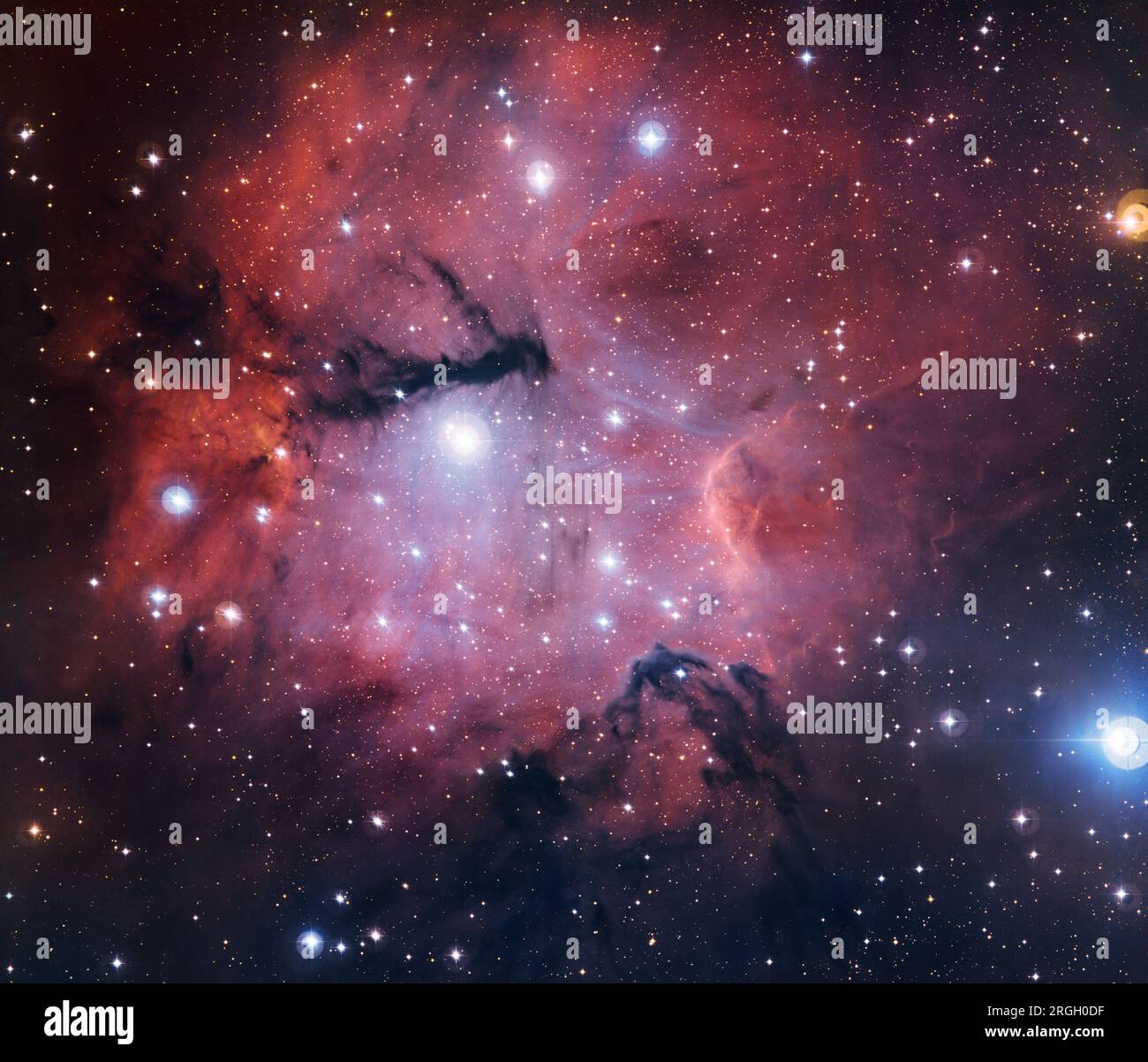 Nebulosa stellata dai colori vivaci Foto Stock