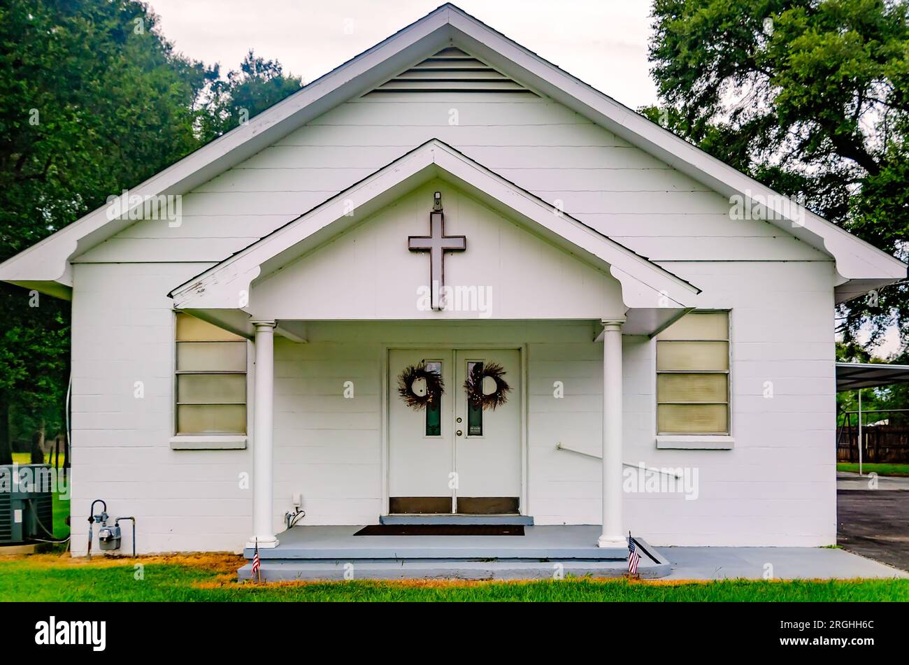 Bethel Baptist Church è raffigurata, 8 agosto 2023, a Mobile, Alabama. La chiesa battista missionaria si trova in Newman Road nella contea di South Mobile. Foto Stock