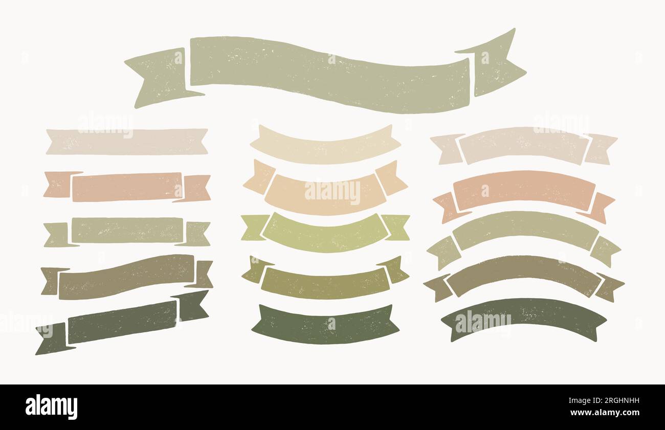 Set banner barra multifunzione vendite stile retro Illustrazione Vettoriale