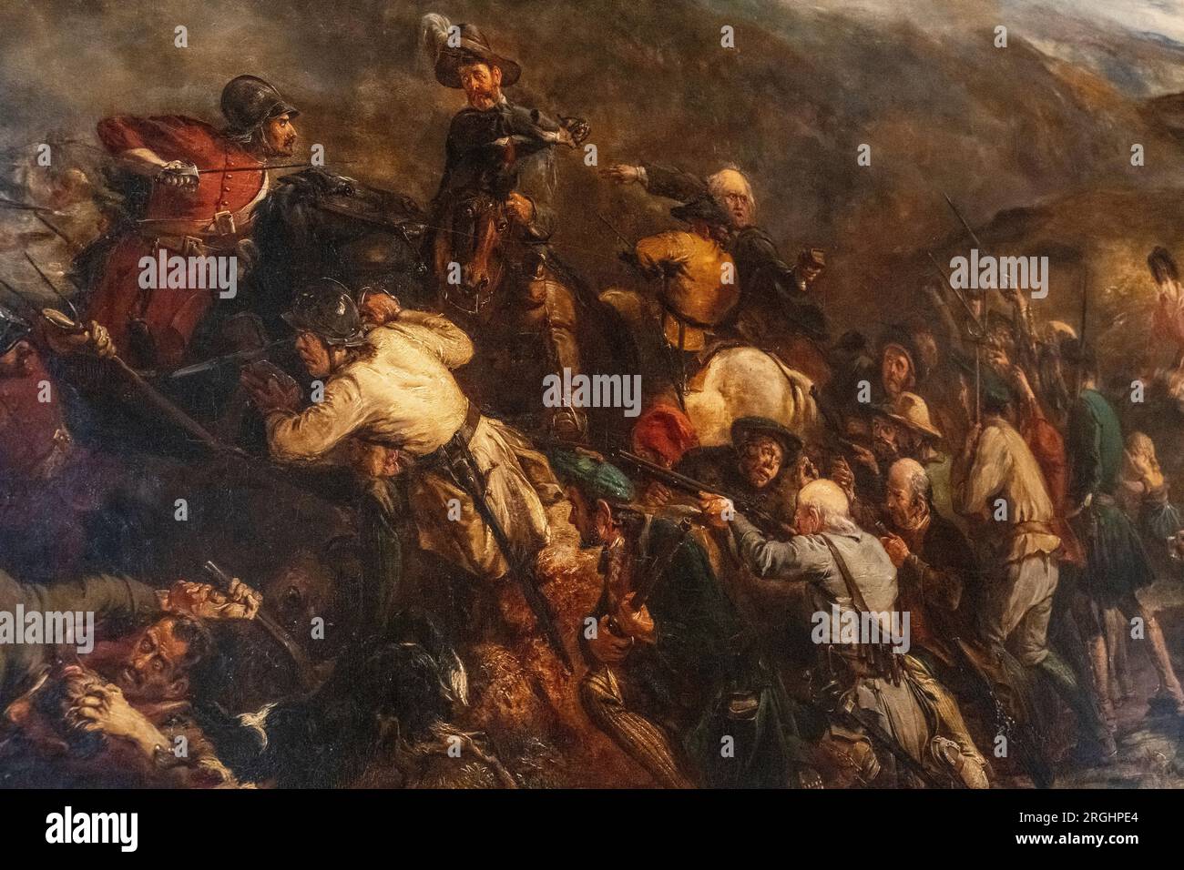 Battaglia di Drumclog, dipinto storico fatto da George Harvey Foto Stock