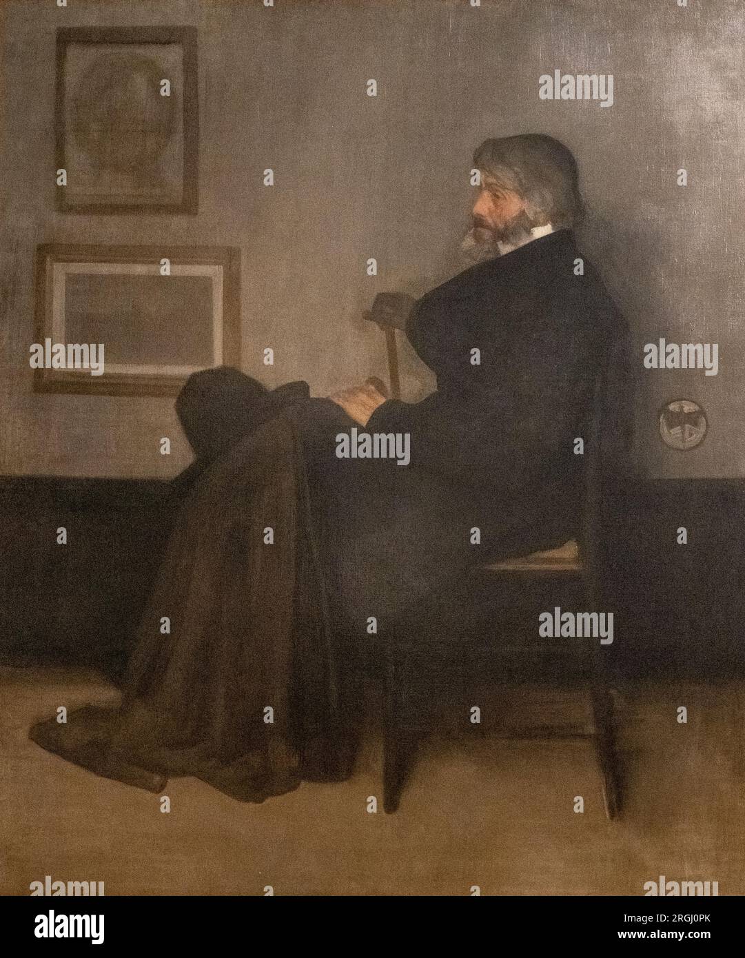 Arrangiamento in Grey and Black, No. 2: Ritratto di Thomas Carlyle fatto nel 1872-73 da James McNeill Whistler Foto Stock