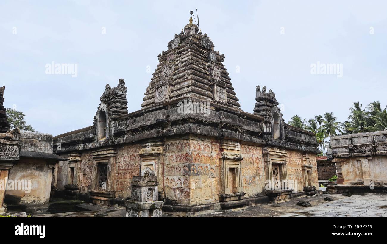 Tempio di Madhukeshwara, Banavasi, Uttara Kannada, Karnataka, India Foto Stock
