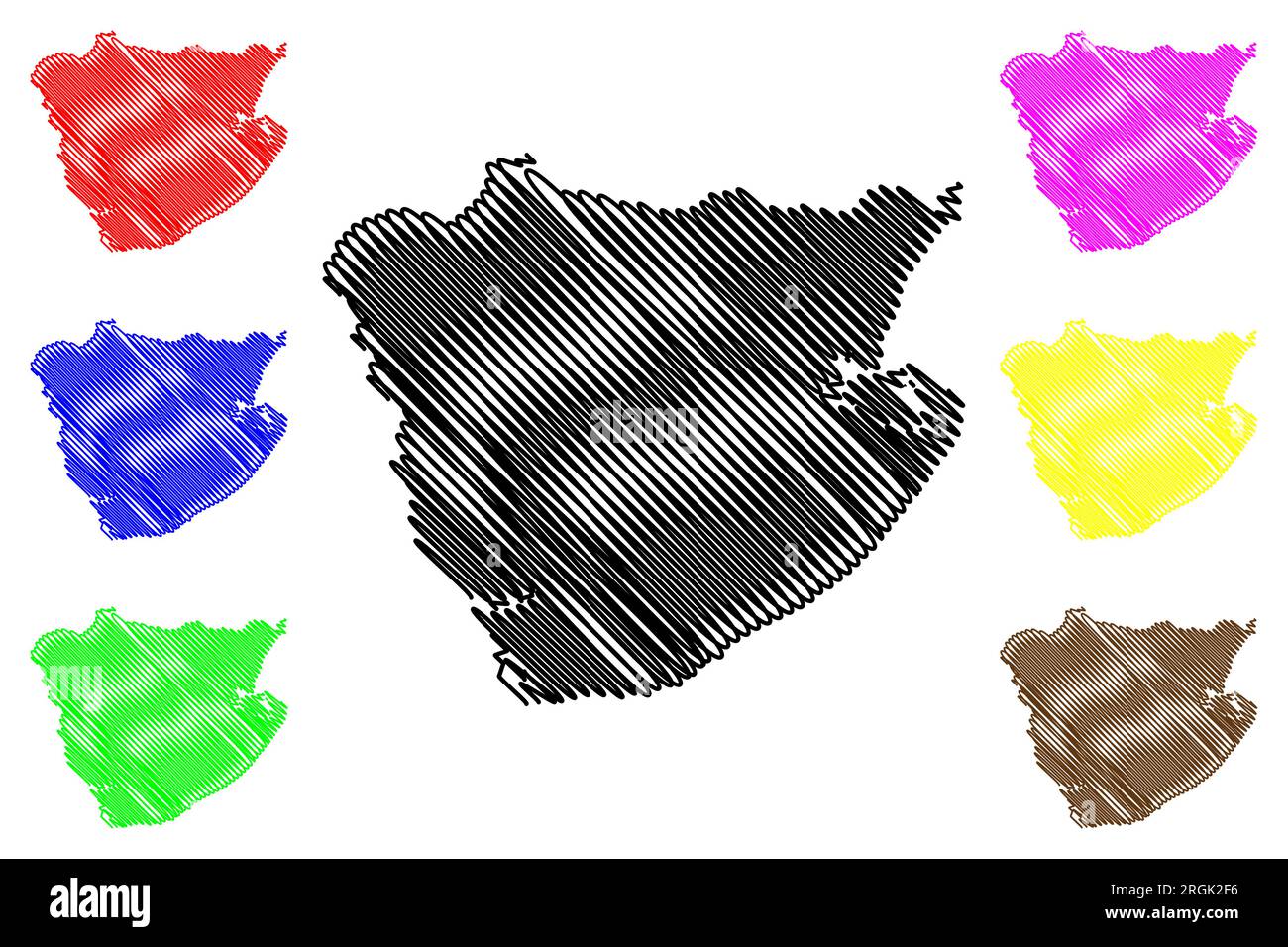 Rappresentazione vettoriale della mappa del distretto non metropolitano di Tendring (Regno Unito di Gran Bretagna e Irlanda del Nord, contea cerimoniale Essex, Inghilterra), s Illustrazione Vettoriale