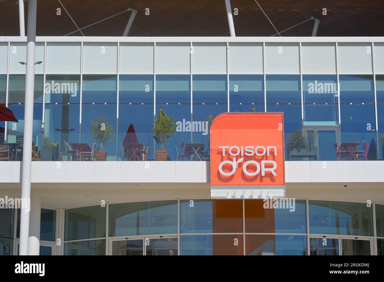 Il Toison d'Or è il più grande centro commerciale della Borgogna, Dijon Nord FR Foto Stock