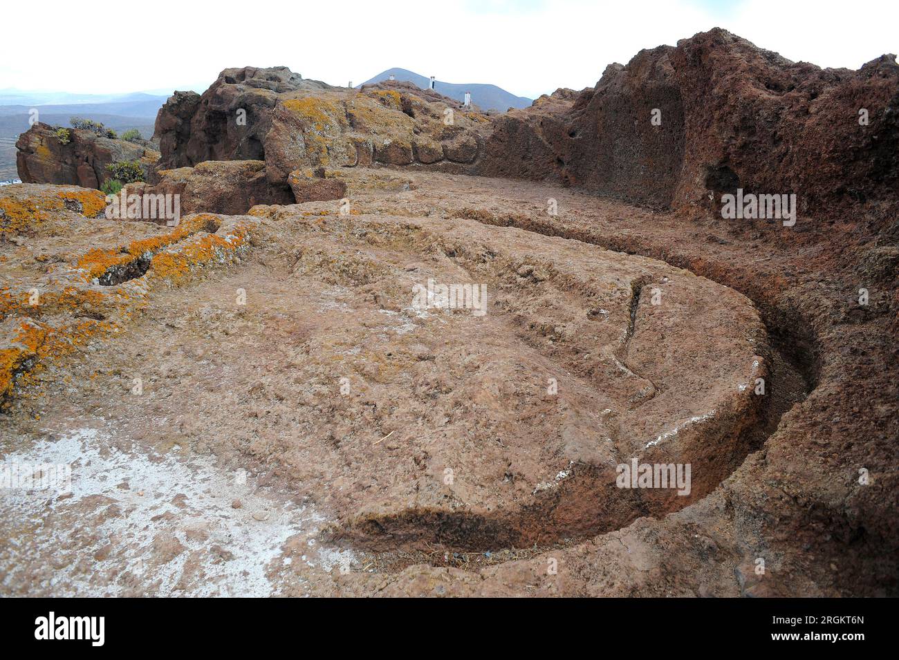 Cuatro Puertas è un monumento archeologico del comune di Telde, Gran Canaria, Isole Canarie, Spagna. Foto Stock