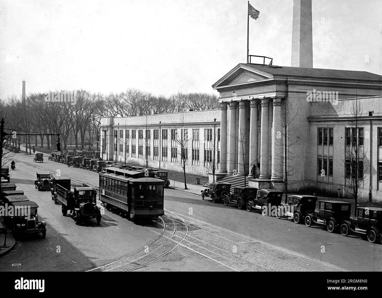 Scena di strada a Washington D.C. tra le strade 14th e C, ca. 1926 Foto Stock