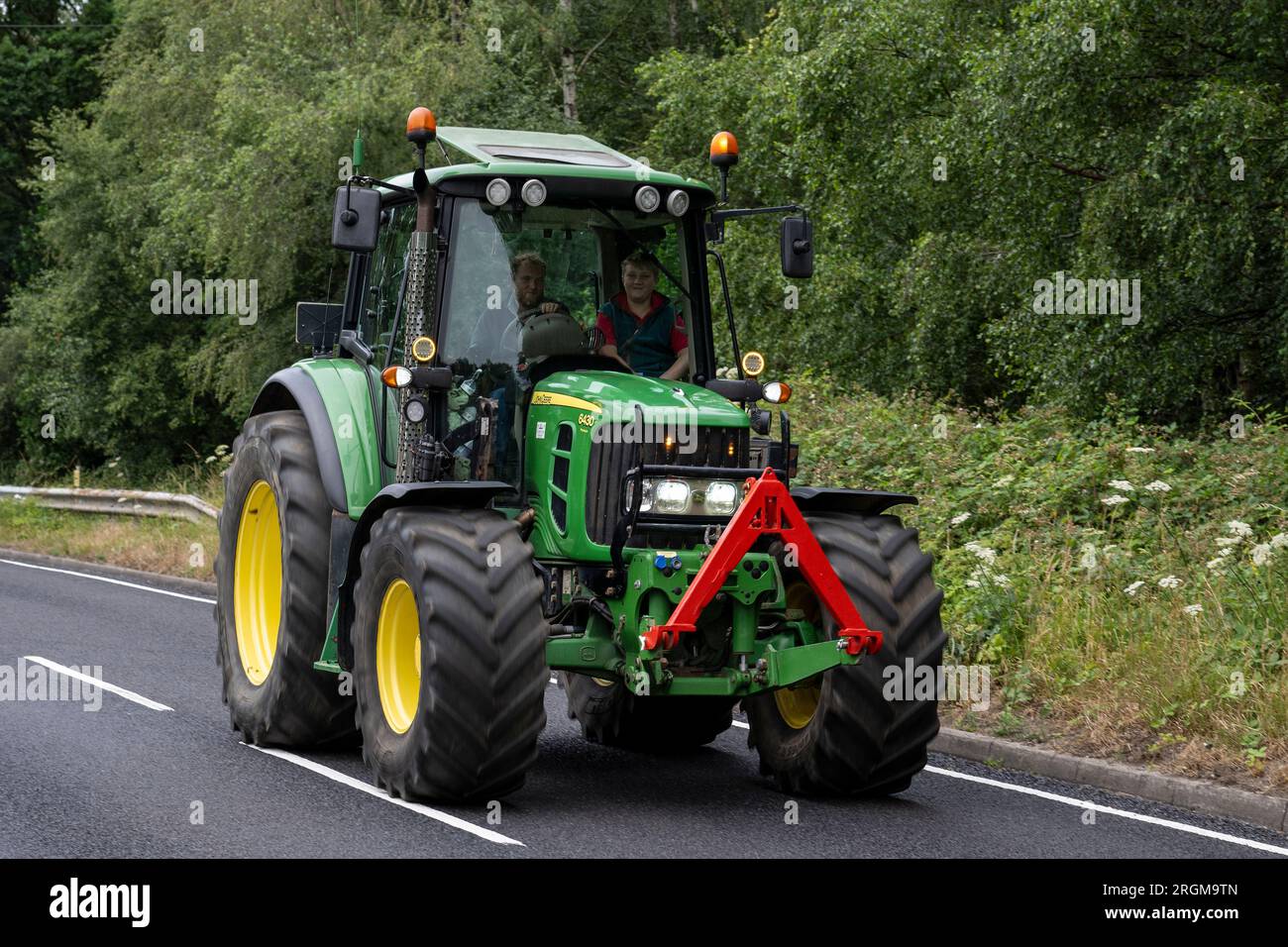 Macchine agricole a Copythorne, New Forest National Park, Hampshire, Inghilterra, Regno Unito Foto Stock