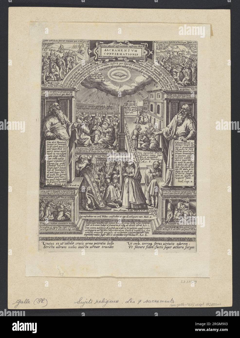 Communium 1576 di Philip Galle Foto Stock