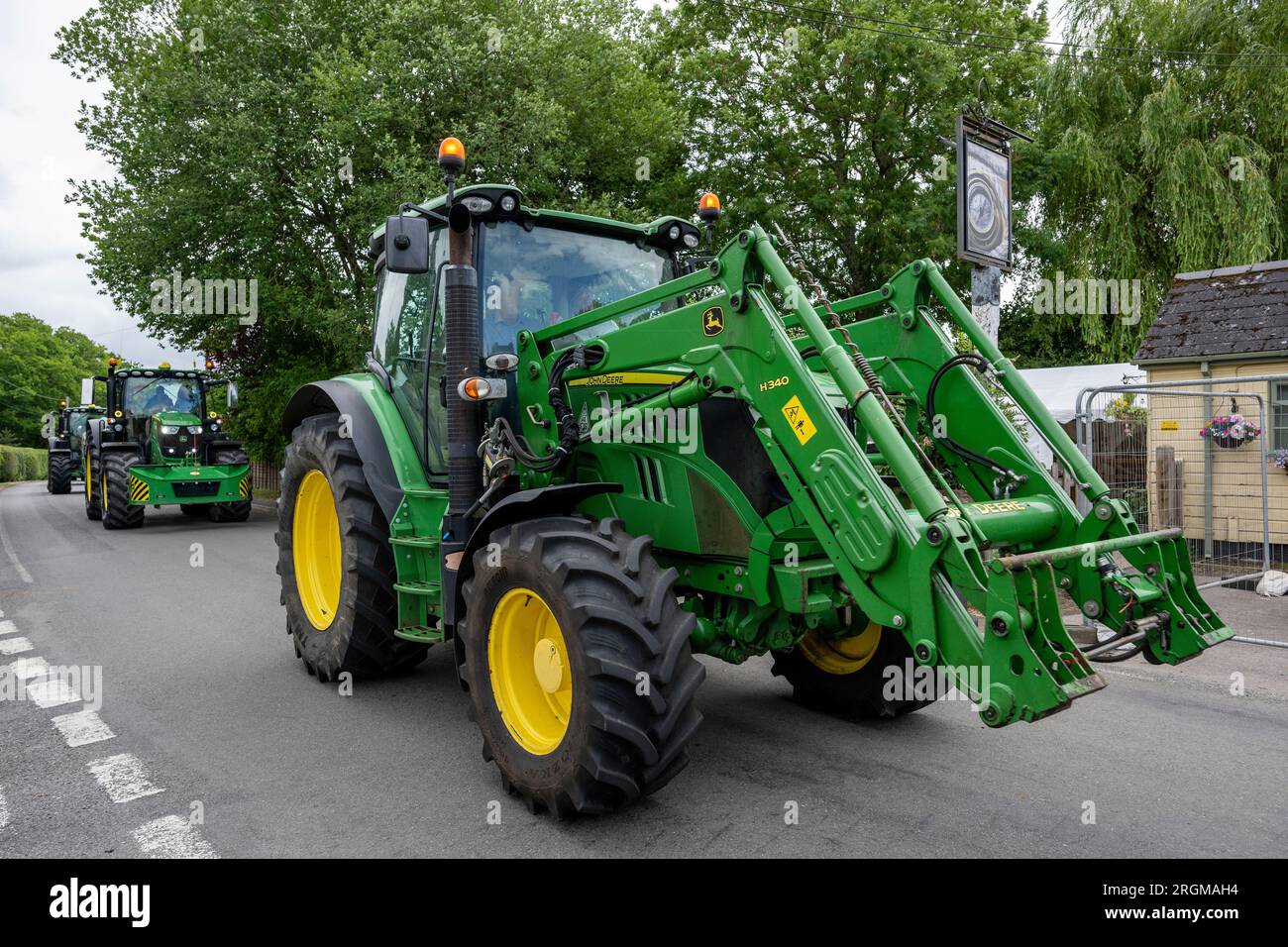 Macchine agricole a Copythorne, New Forest National Park, Hampshire, Inghilterra, Regno Unito Foto Stock