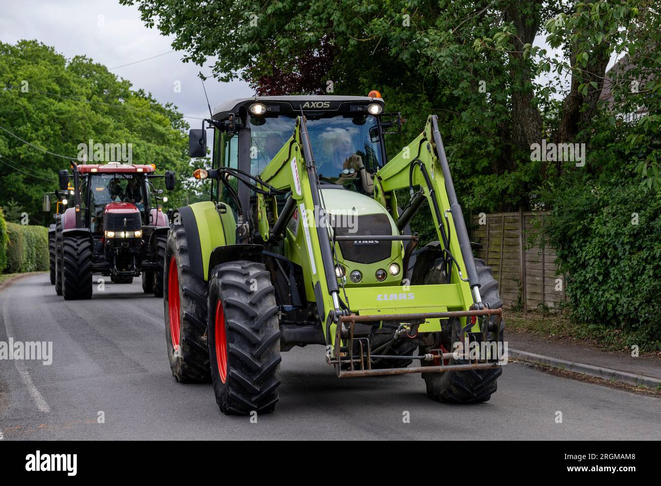 Macchine agricole a Copythorne, New Forest National Park, Hampshire, Inghilterra, Regno Unito Foto Stock
