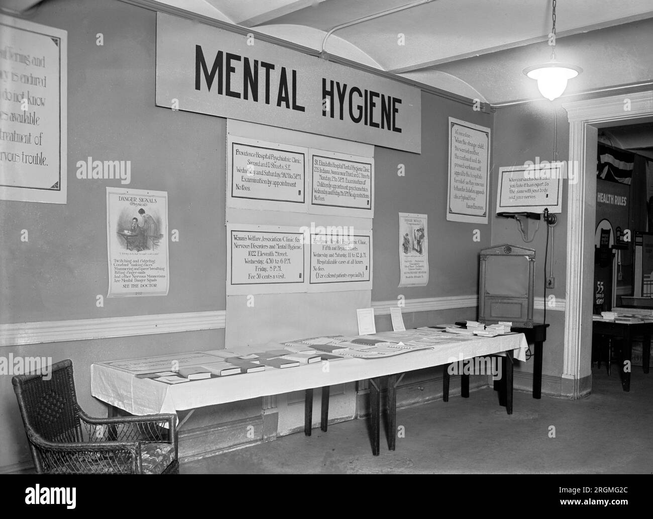 Esposizione: Igiene mentale ca. 1924 Foto Stock