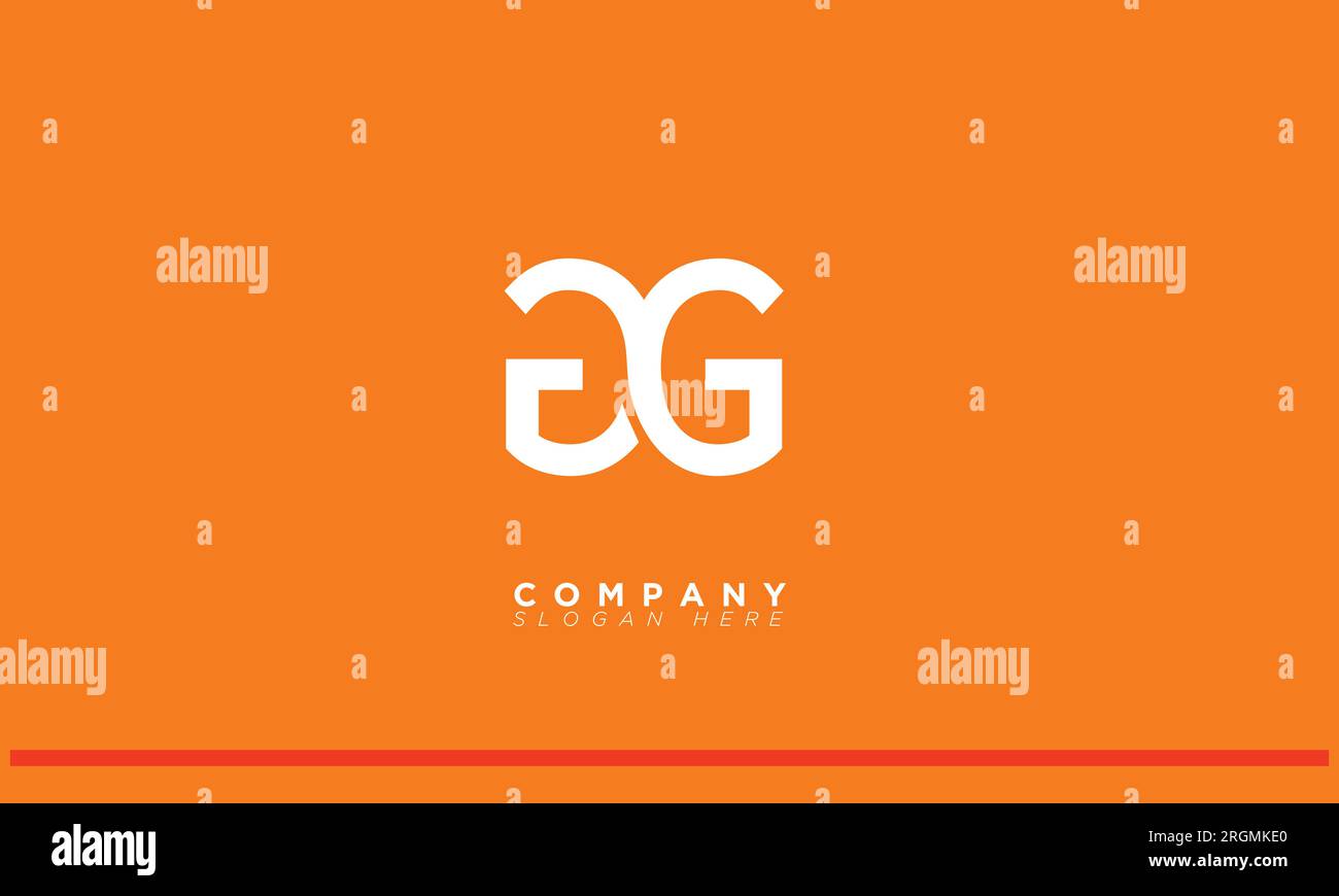 GG lettere alfabetiche iniziali monogramma logo Illustrazione Vettoriale