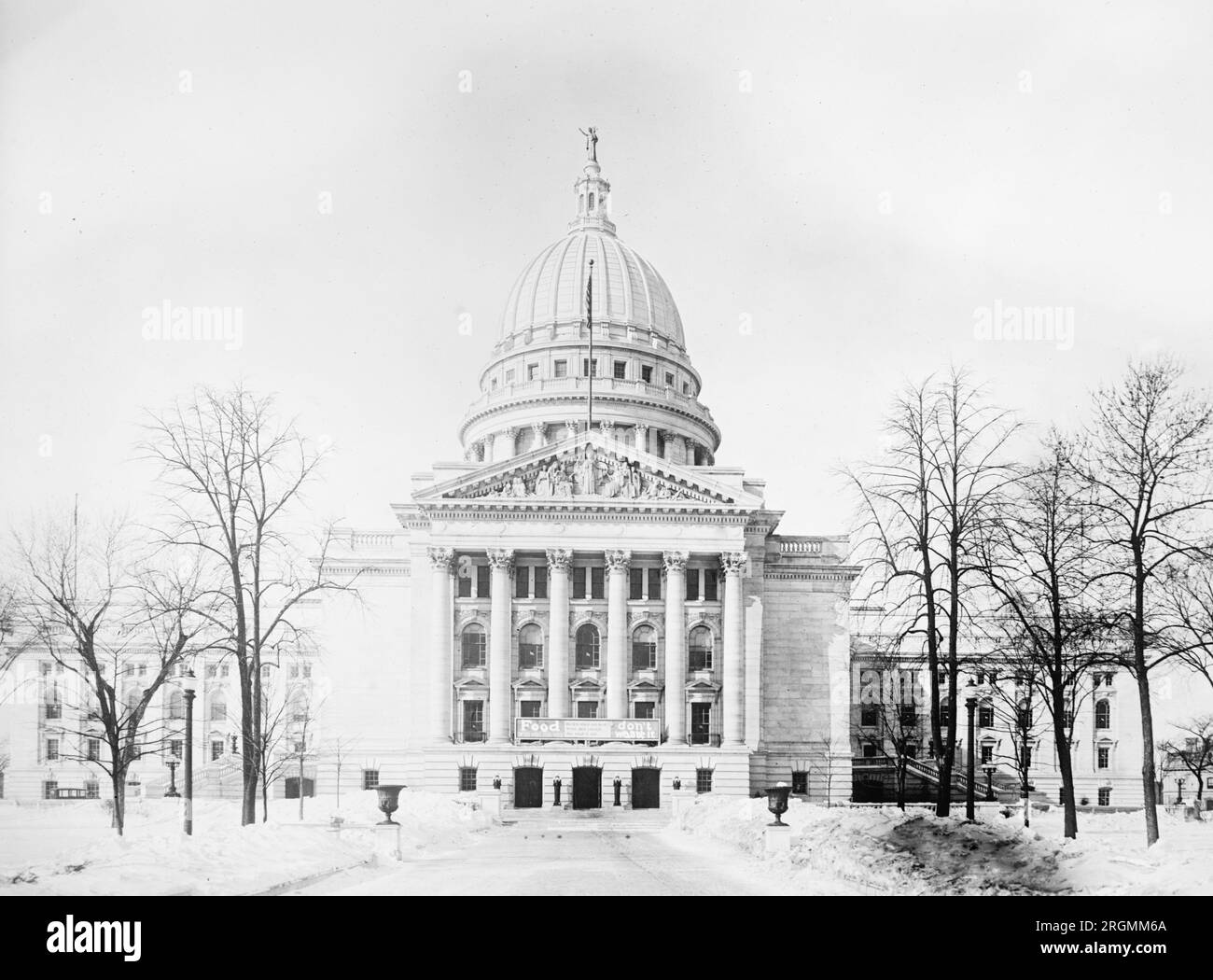 Palazzo del Campidoglio, Madison, Wisconsin, CA. anni '1910 Foto Stock