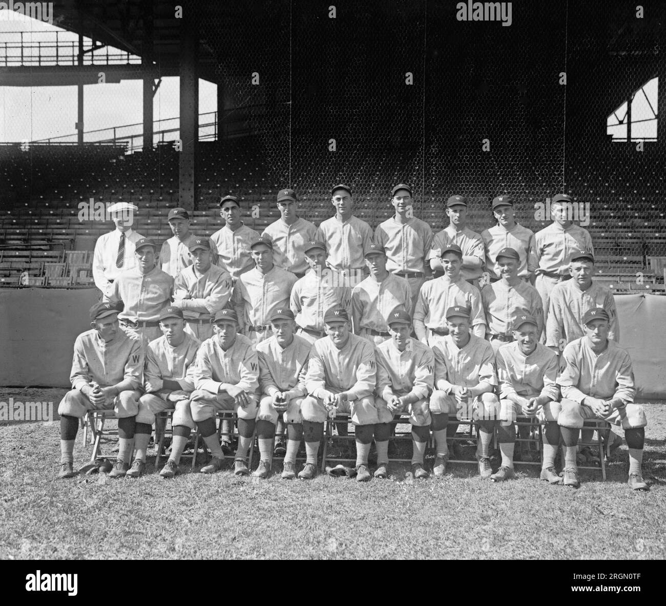 1924 Washington Senators Team Photo Foto Stock