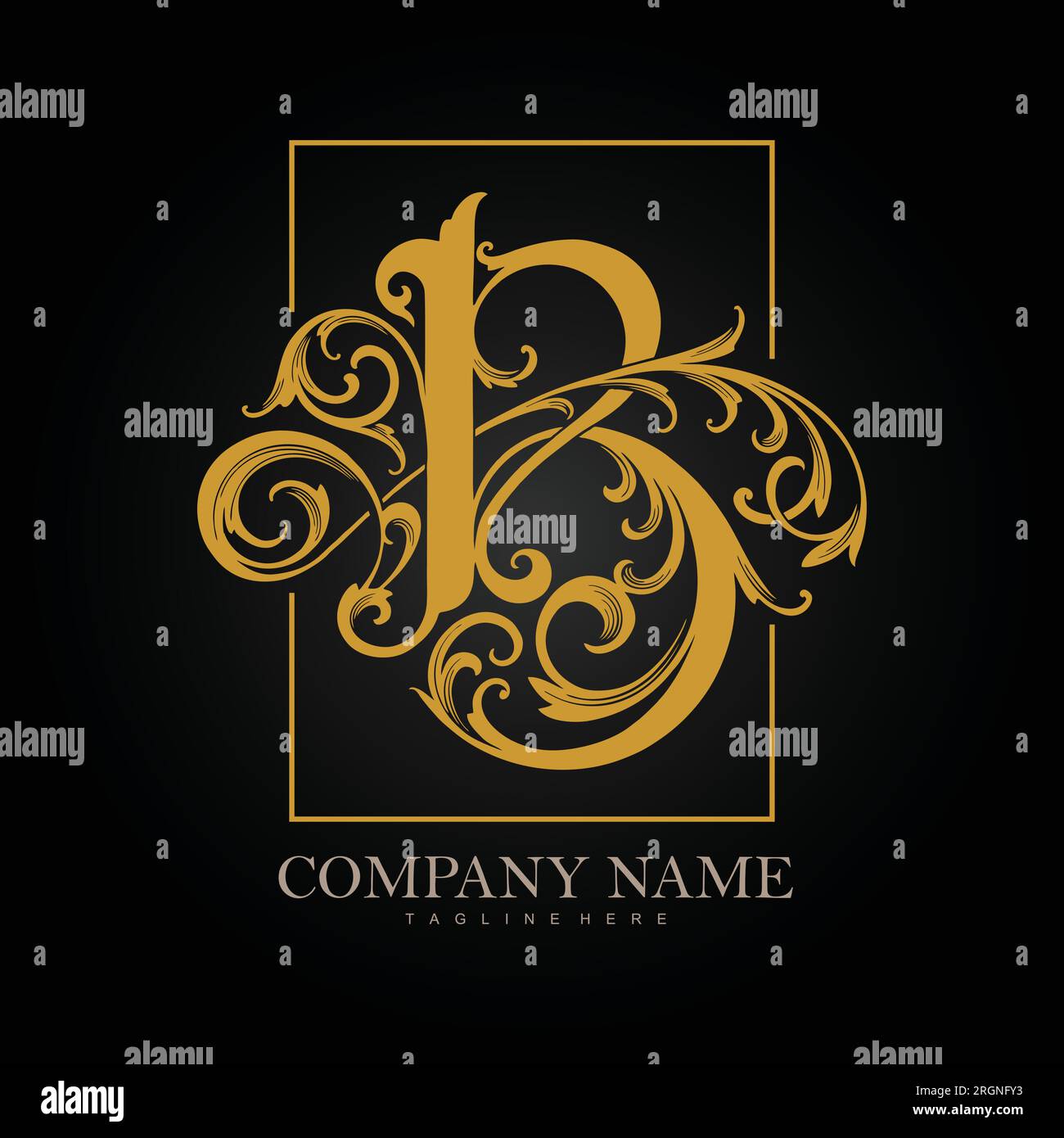 Eleganza fiorente B monogramma logo a lettere illustrazioni vettoriali per il logo del tuo lavoro, t-shirt di merchandising, adesivi e disegni di etichette, poster, saluti Illustrazione Vettoriale