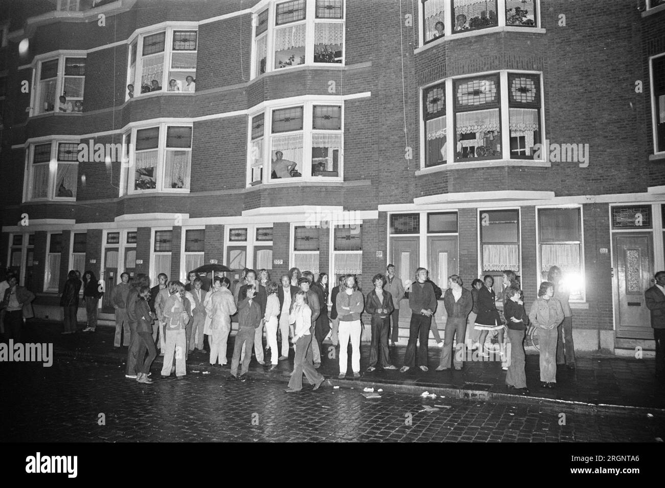 Disordini nell'Afrikaanderbuurt di Rotterdam; ca. 14 agosto 1972 Foto Stock