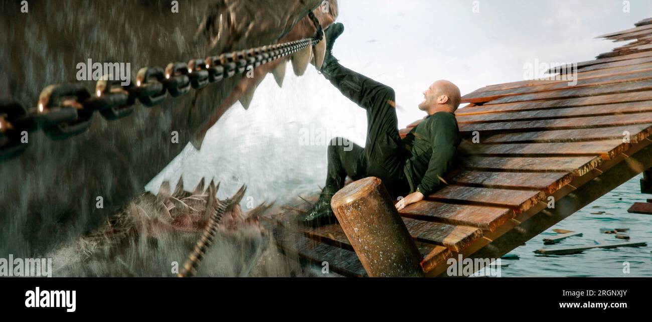 JASON STATHAM in MEG 2: THE TRENCH (2023), diretto da BEN WHEATLEY. Credito: Apelles Entertainment / album Foto Stock