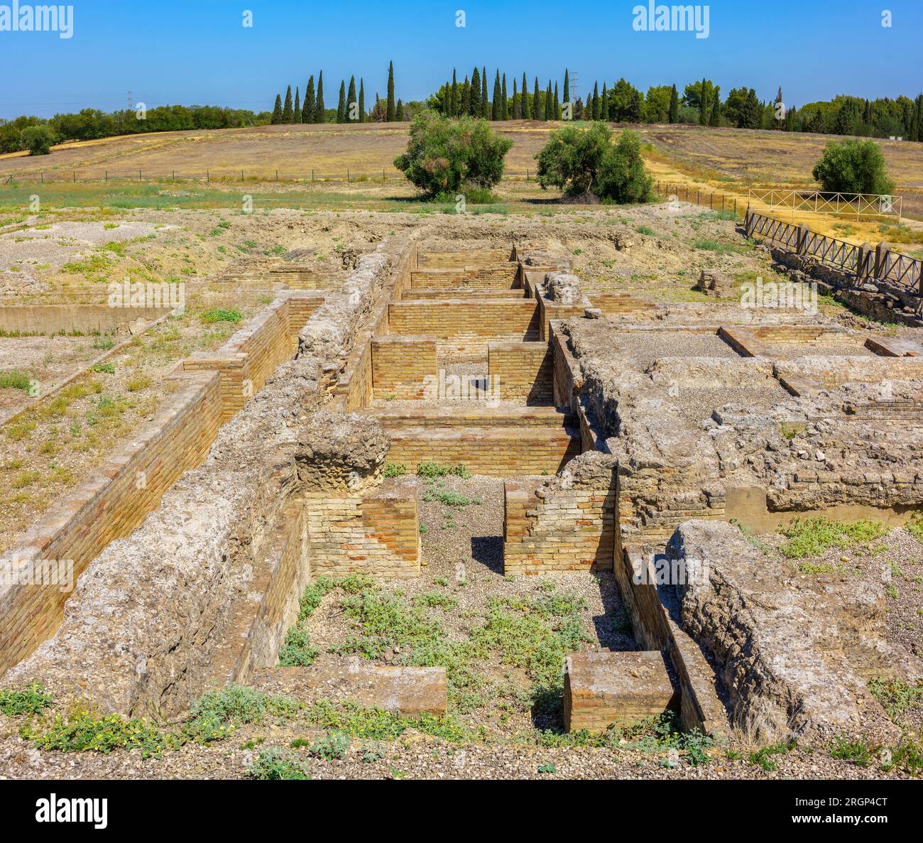 La città romana di Italica. Santiponce, Andalusia, Spagna. Foto Stock
