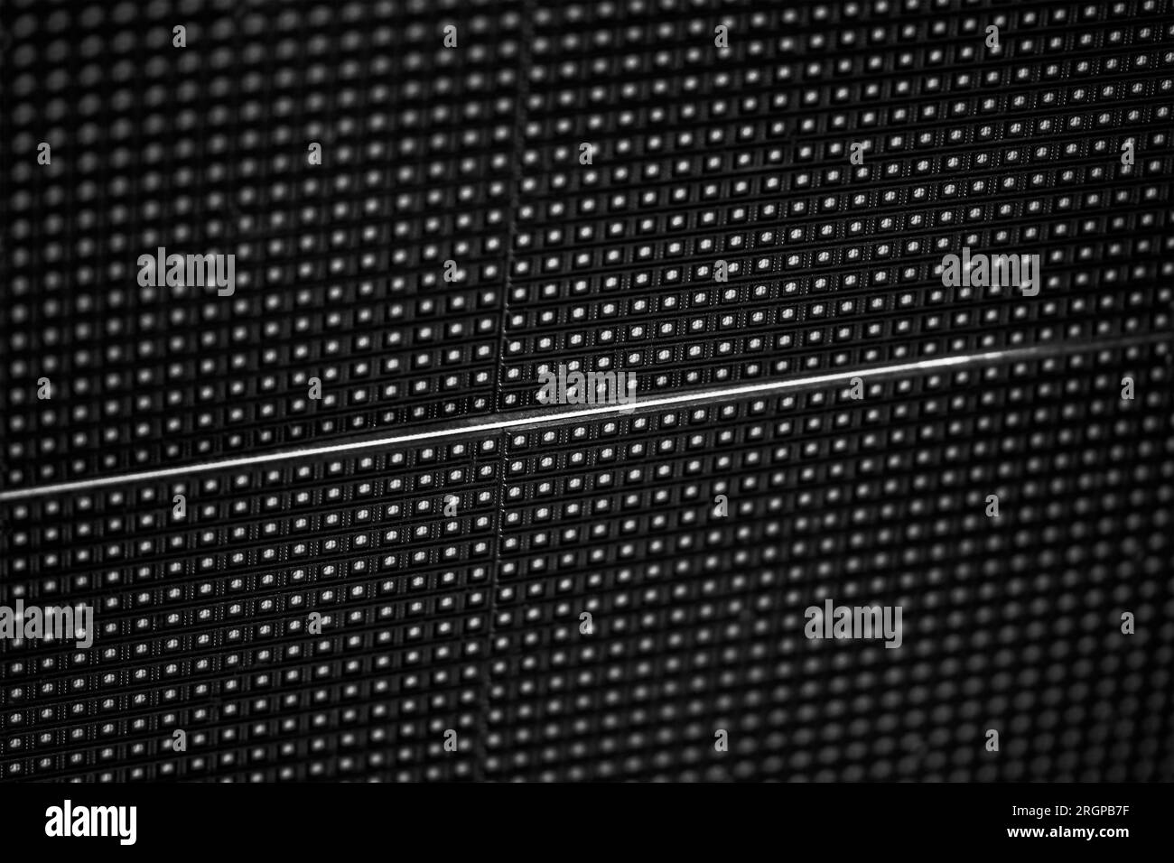 Schermo LED. Texture pixel. Monitor LCD con punti. Display digitale. Segnale disturbato dai pixel dello schermo tv Foto Stock