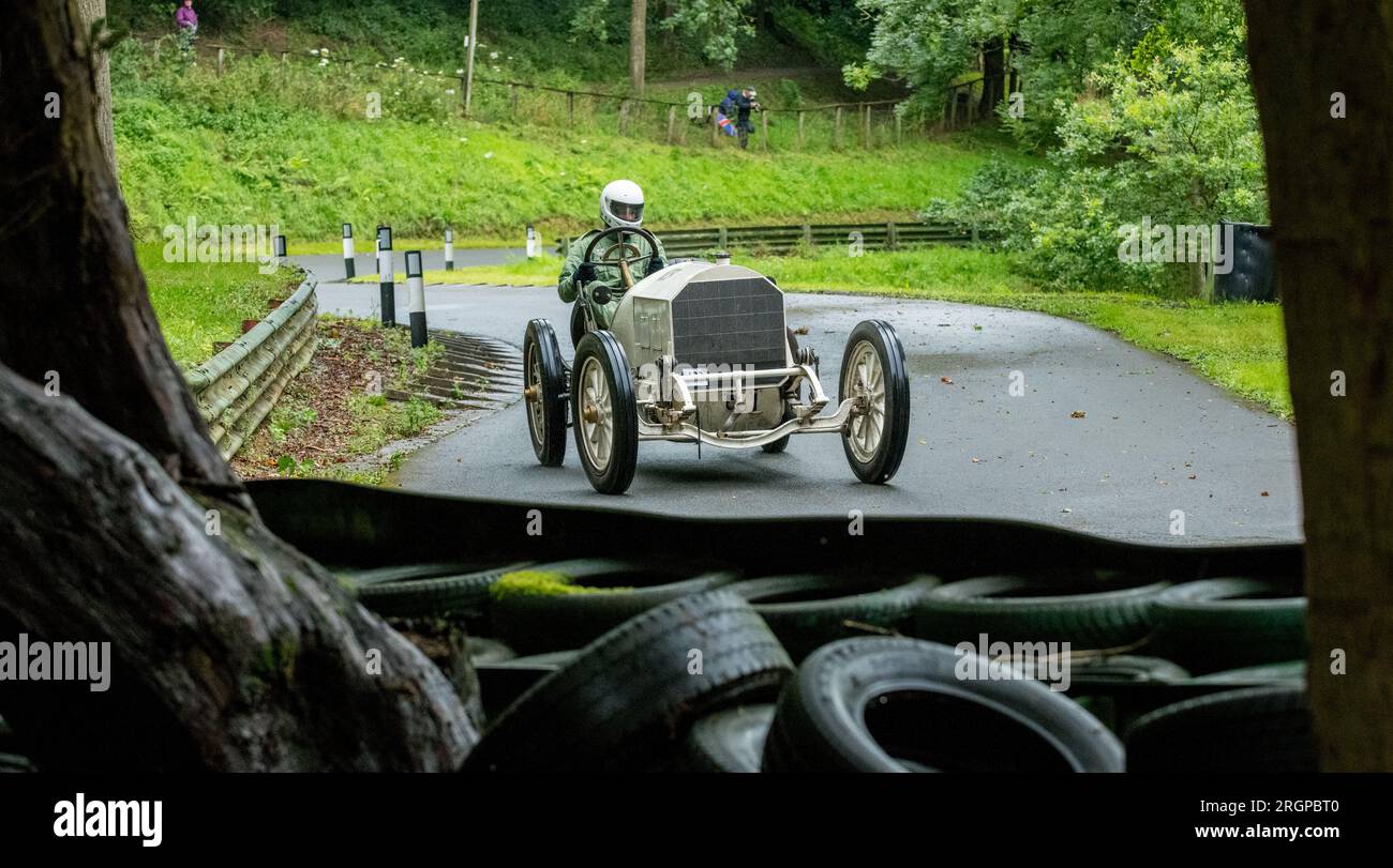 V.S.C.C. Prescott Speed Hill Climb, Prescott Hill, Gotherington, Gloucestershire, Inghilterra, UK, agosto 2023. Il Vintage Sports Car Club. Foto Stock